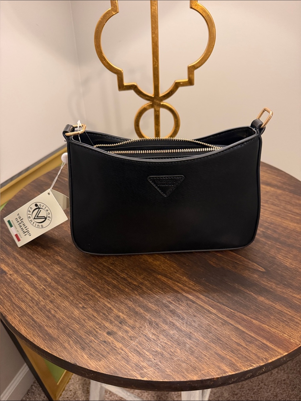 Valentino Orlandi Black Capri Handbag NWT